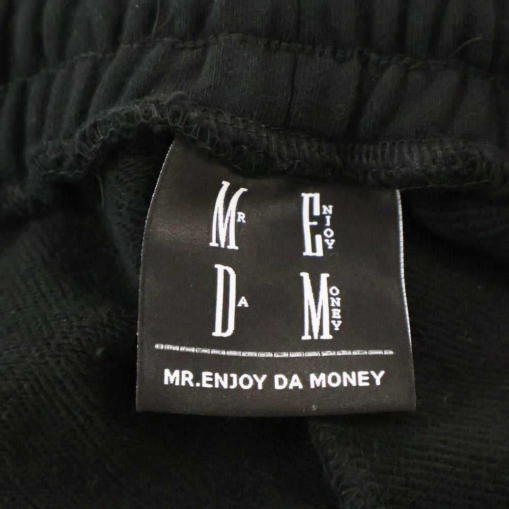 MR.ENJOY DA MONEY(ミスター エンジョイ ダ マネー) Logo Sweat Pants ロゴスウェットパンツ ブラック