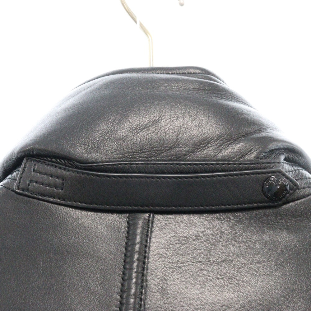 TOM FORD(トムフォード) LEATHER DOWN BOMBER JACKET レザーダウンボンバージャケット ラムレザー ブラック