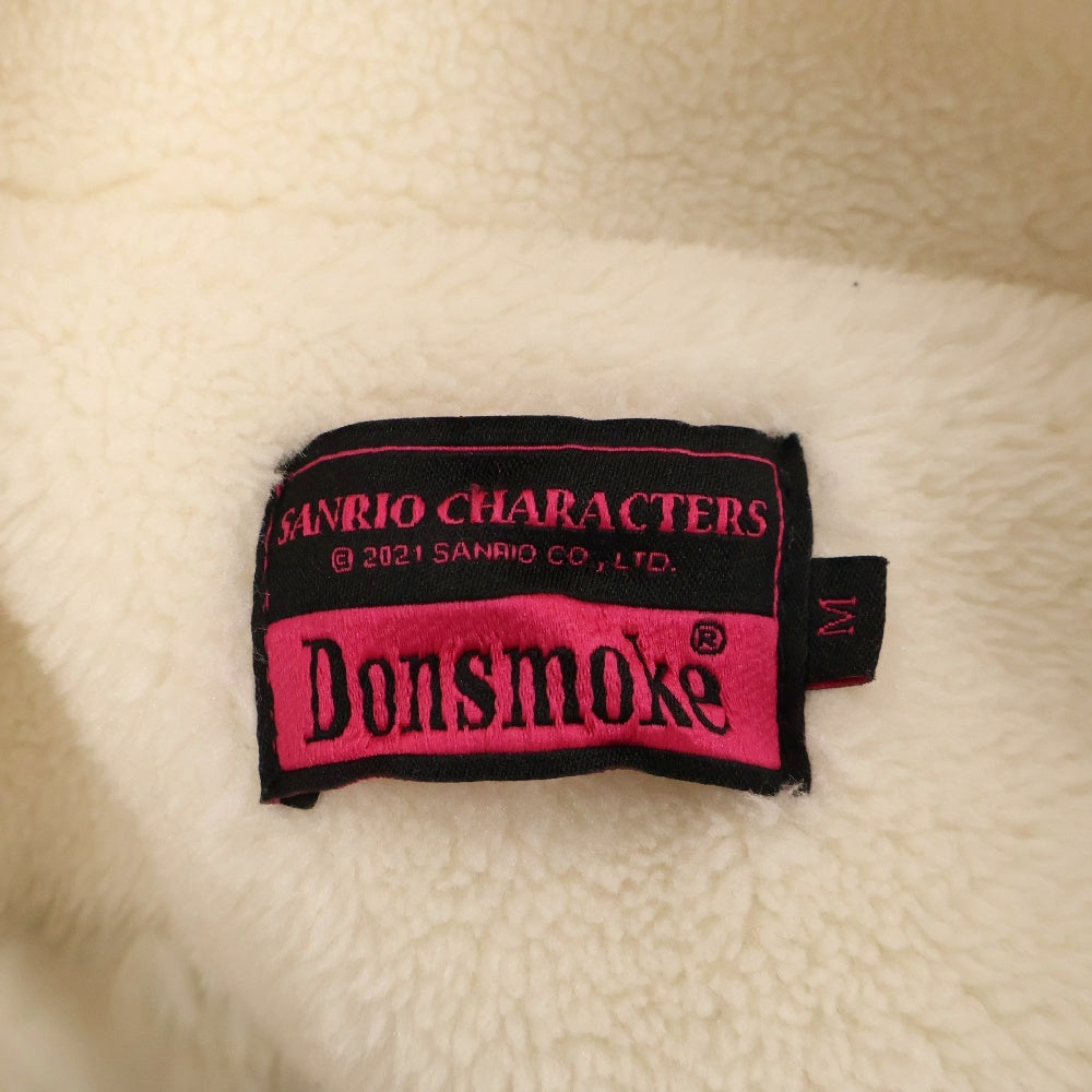 NO BRAND(ノーブランド) Donsmoke Hello Kitty キャラクタープリント ジップアップフリースジャケット ホワイト