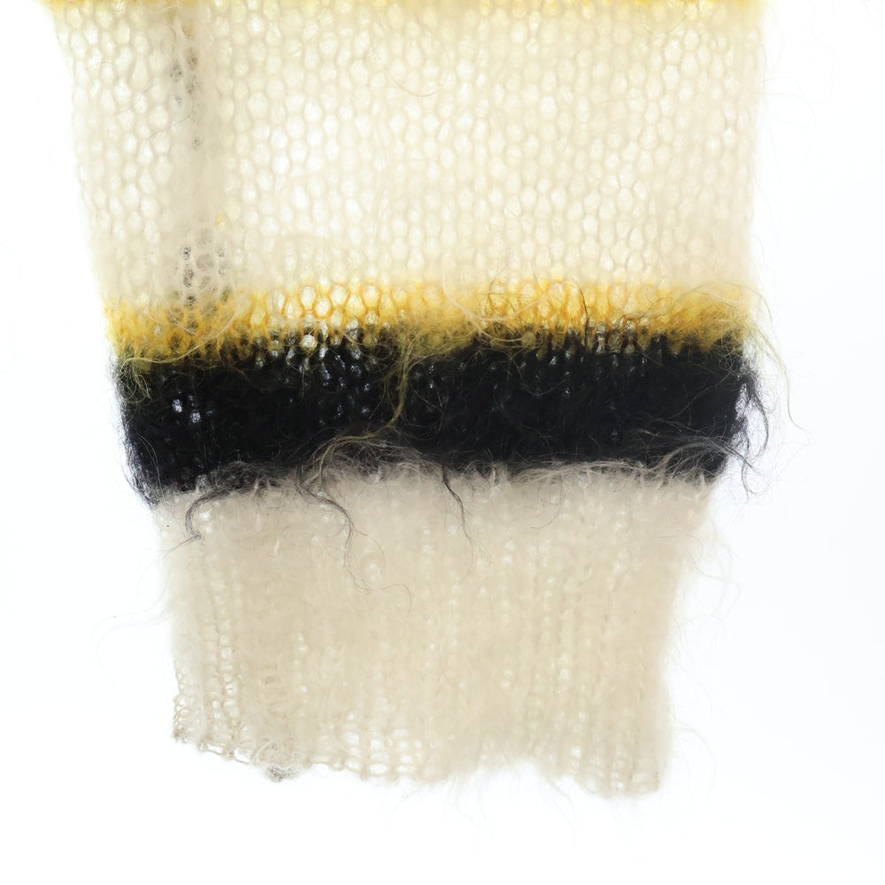 MARNI(マルニ) 22AW Mohair and Wool Blend Cardigan モヘアニット ボーダーカーディガン マルチ CDMG0051Q3 UFU116