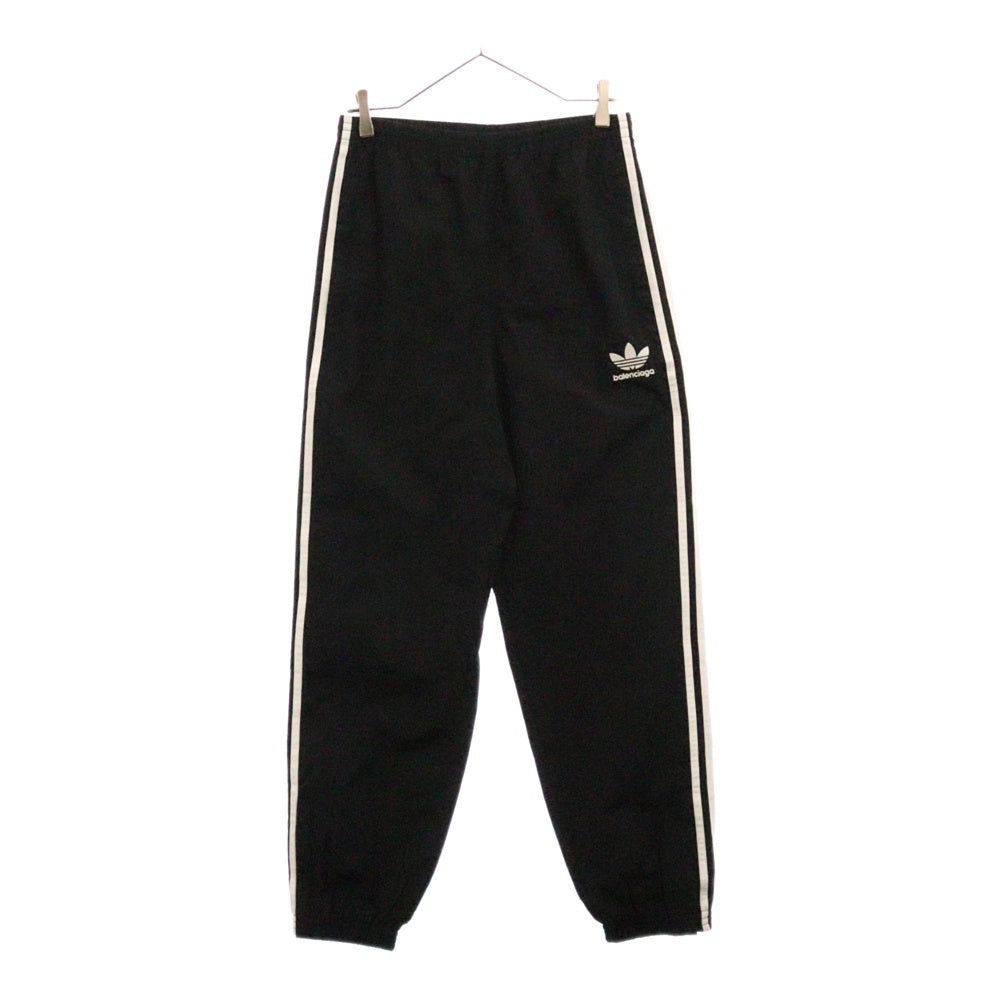 BALENCIAGA(バレンシアガ) 23SS ×adidas ×アディダス サイドライン ナイロントラックパンツ ブラック 725597 TNQ25
