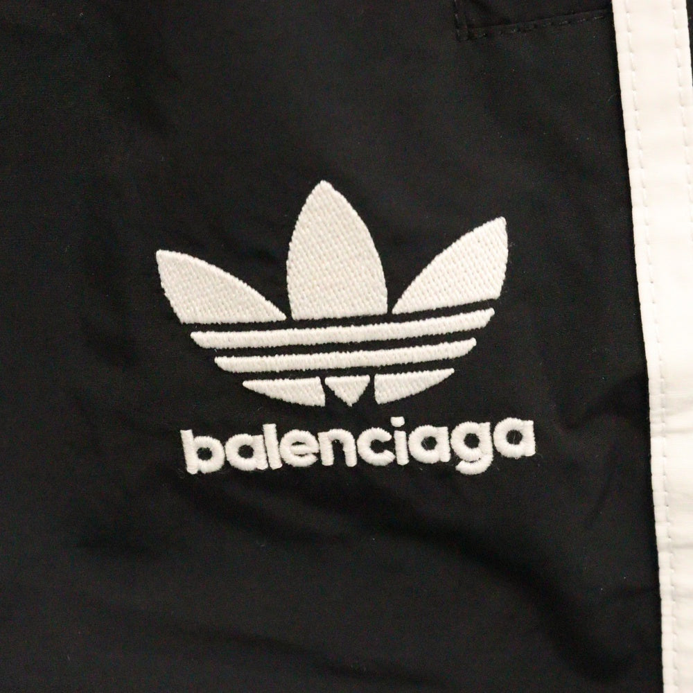 BALENCIAGA(バレンシアガ) 23SS ×adidas ×アディダス サイドライン ナイロントラックパンツ ブラック 725597 TNQ25