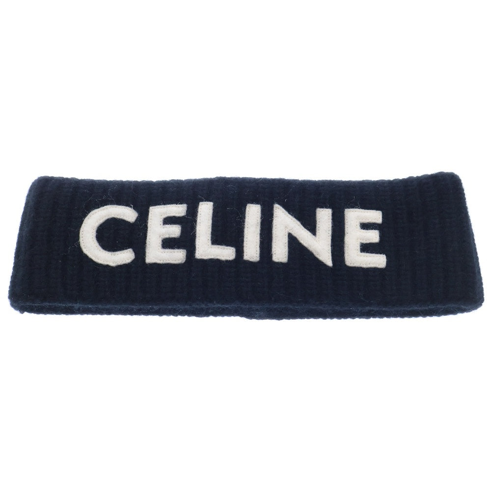 CELINE(セリーヌ) ロゴワッペン ヘアバンド ブラック 2A42R230O