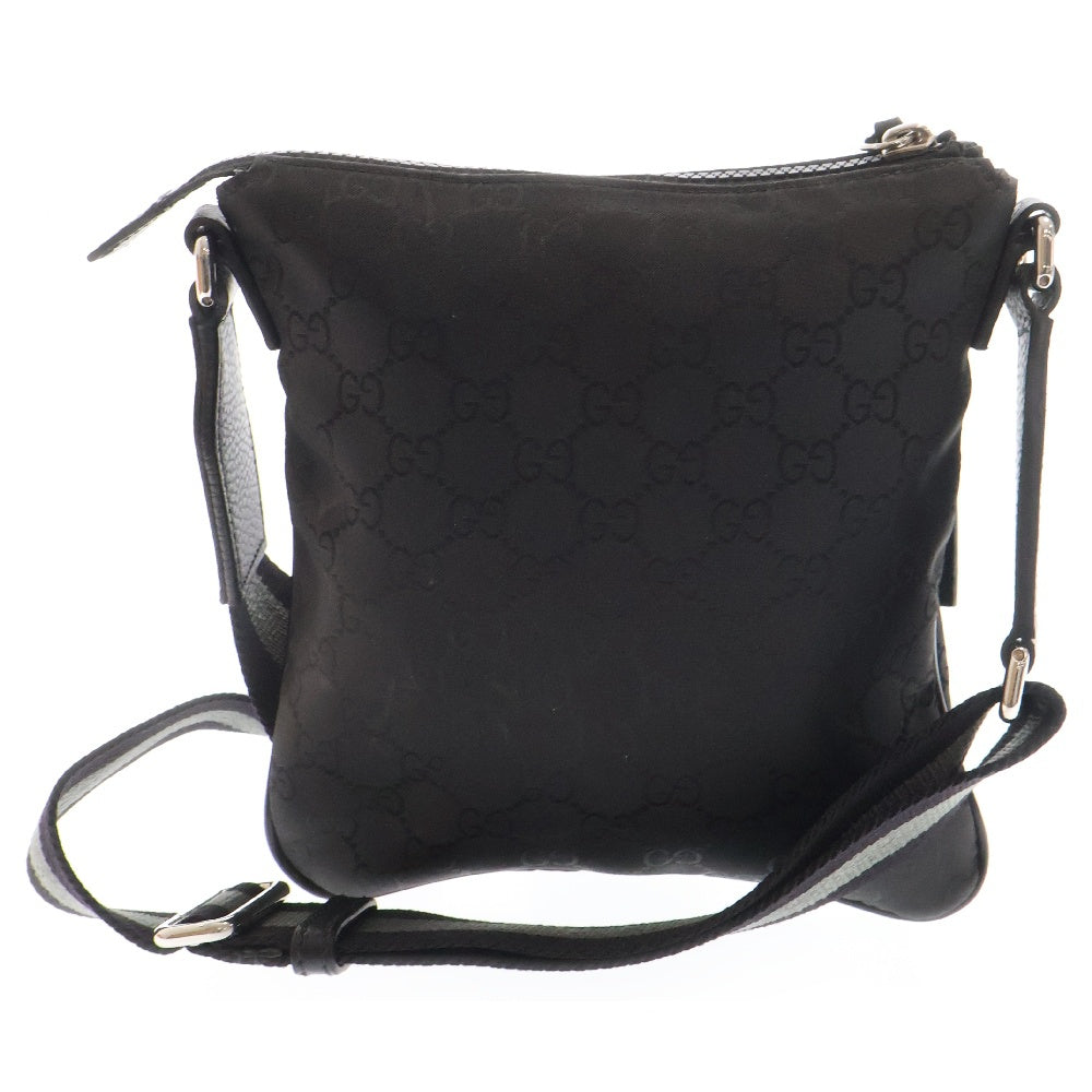 GUCCI(グッチ) GGキャンバス ナイロンショルダーバッグ ブラック 449183