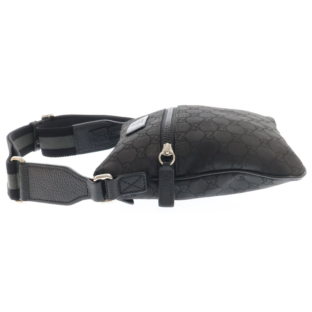 GUCCI(グッチ) GGキャンバス ナイロンショルダーバッグ ブラック 449183