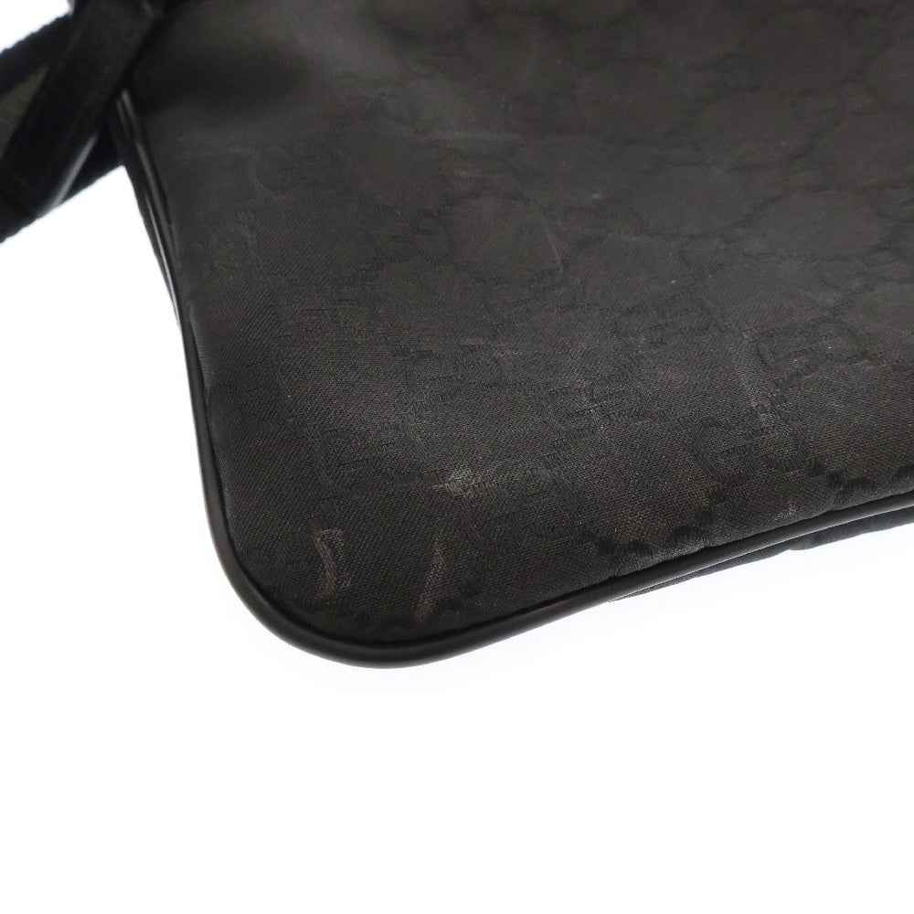 GUCCI(グッチ) GGキャンバス ナイロンショルダーバッグ ブラック 449183