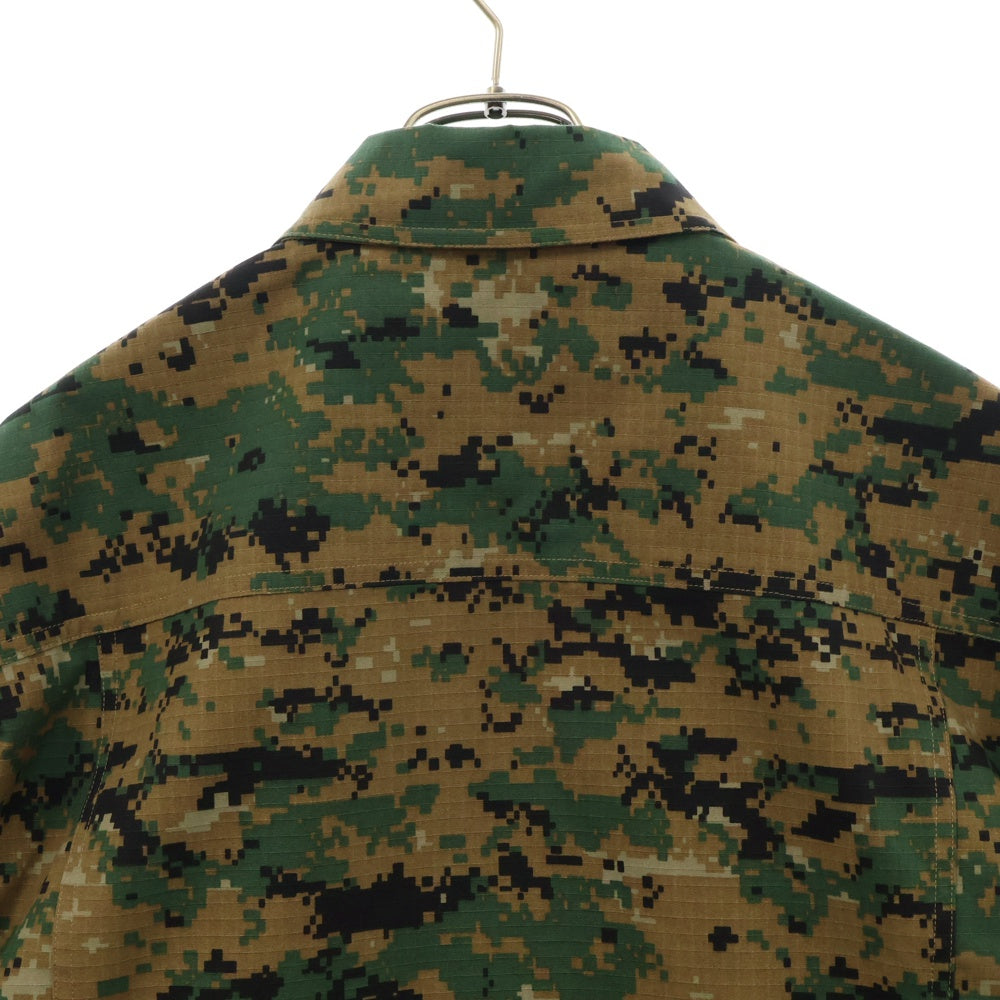 THUG CLUB(サグクラブ) 24AW TC Army Jacket ロゴチャーム カモフラージュ 迷彩ジャケット カーキ TC24JK2704