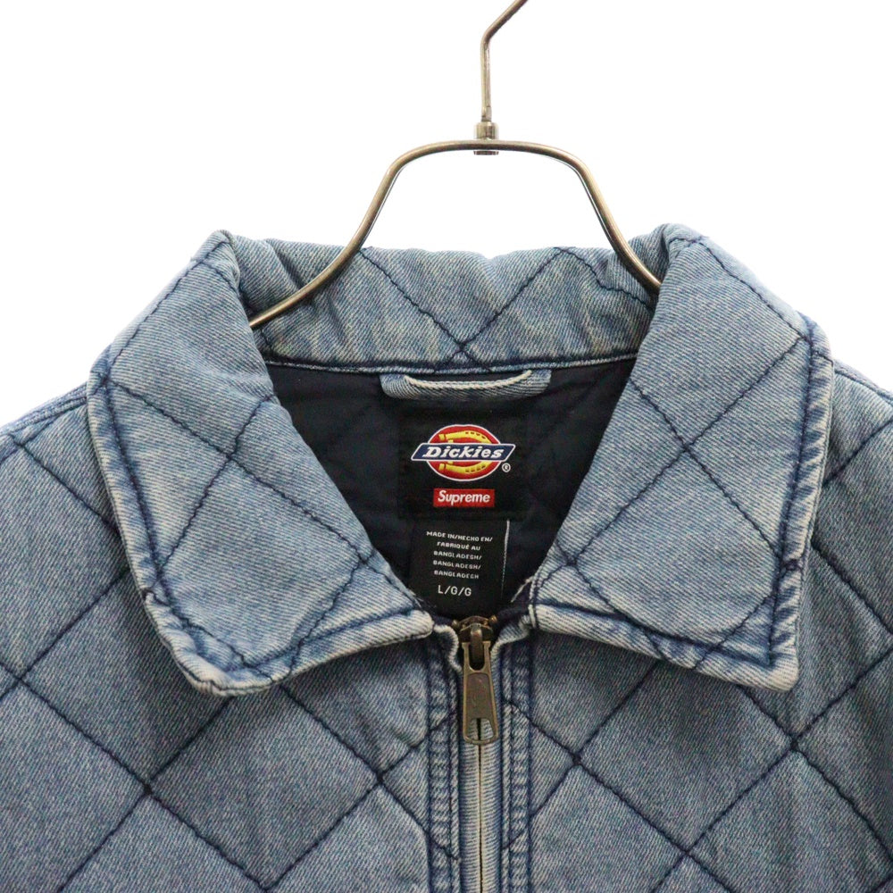 SUPREME(シュプリーム) 21AW×Dickies Quilted Denim Work Jacket ×ディッキーズ キルテッドデニムワークジャケット アウター インディゴ