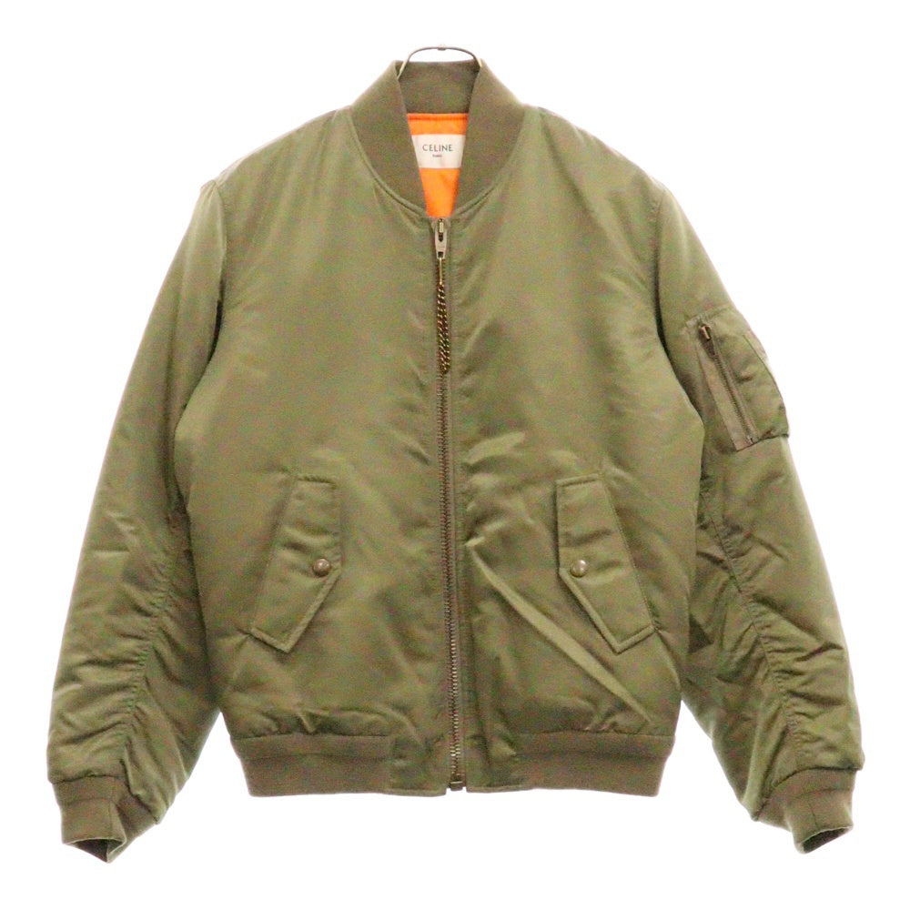 CELINE(セリーヌ) 21AW Loose Bomber Jacket In Nylon Twill ナイロンツイルルーズ ボンバージャケット カーキ 2W426889O