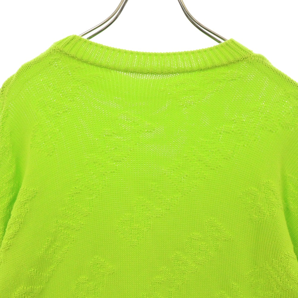 BALENCIAGA(バレンシアガ) Logo Jacquard Sweater クルーネックニットセーター イエロー 599886 T3166