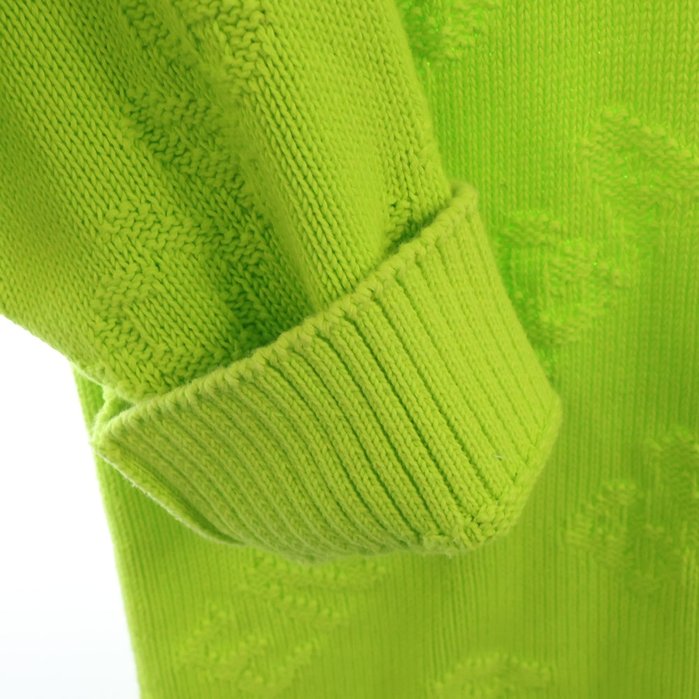 BALENCIAGA(バレンシアガ) Logo Jacquard Sweater クルーネックニットセーター イエロー 599886 T3166