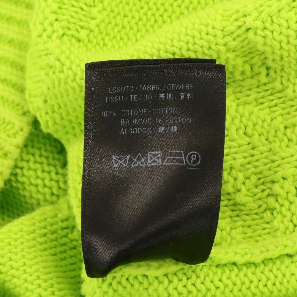 BALENCIAGA(バレンシアガ) Logo Jacquard Sweater クルーネックニットセーター イエロー 599886 T3166