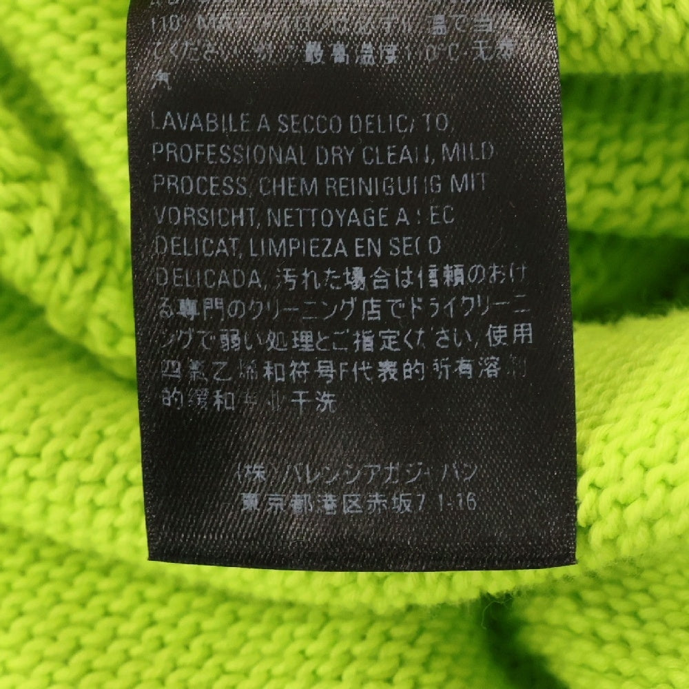 BALENCIAGA(バレンシアガ) Logo Jacquard Sweater クルーネックニットセーター イエロー 599886 T3166