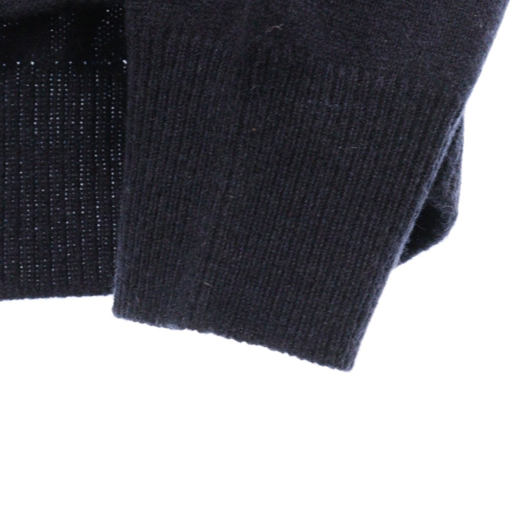 Maison Margiela 14(メゾンマルジェラ) 21AW CARDIGAN Vネック カシミヤ ニット ハイゲージ 4ステッチ カーディガン ネイビー S50HA1013 S17783