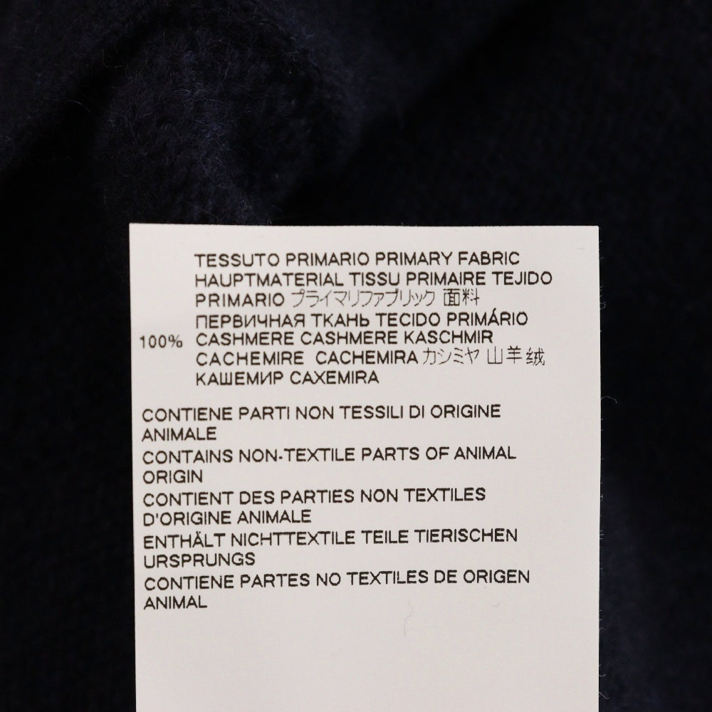 Maison Margiela 14(メゾンマルジェラ) 21AW CARDIGAN Vネック カシミヤ ニット ハイゲージ 4ステッチ カーディガン ネイビー S50HA1013 S17783