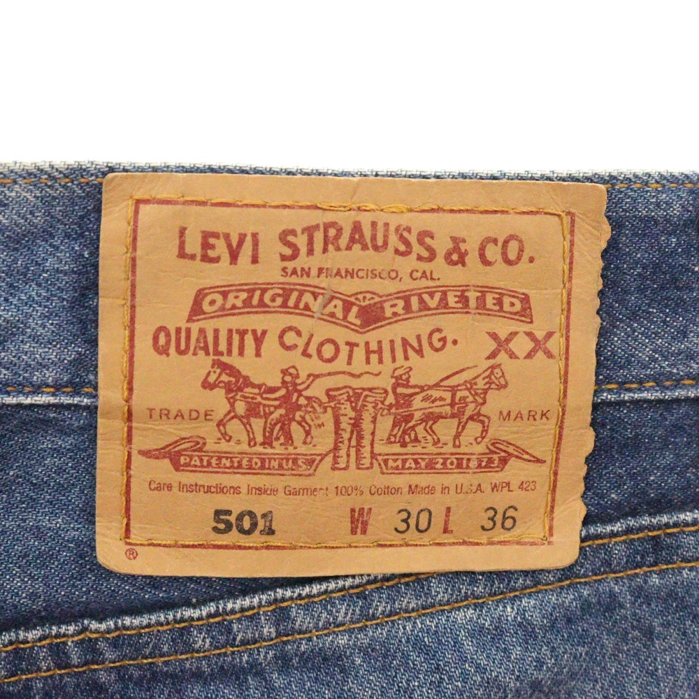 Levi's(リーバイス) 90S 501 ボタンフライ ストレートデニムパンツ ジーンズ インディゴ 21980-3