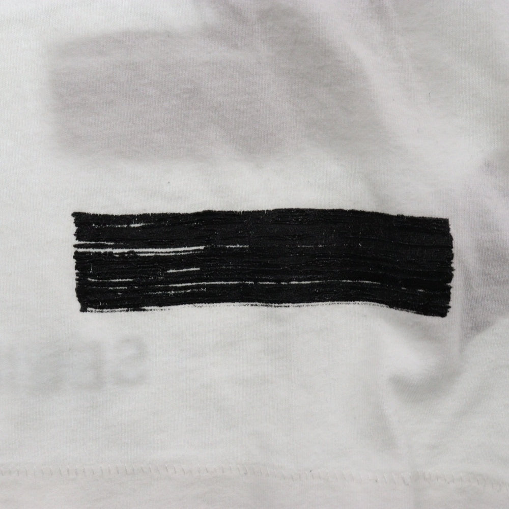 OFF-WHITE(オフホワイト) 17AW Color Block L/Sleeve T-Shirt ロゴプリント長袖Tシャツ ロンT ホワイト OMAB008F17185030