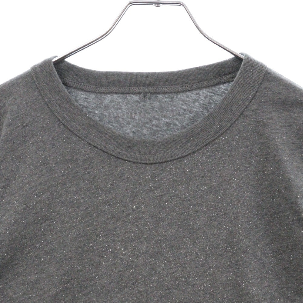 ALEXANDER WANG(アレキサンダーワン) Logo Embossed Crewneck T-Shirt ラメ加工 長袖Tシャツ グレー 4CC3231413