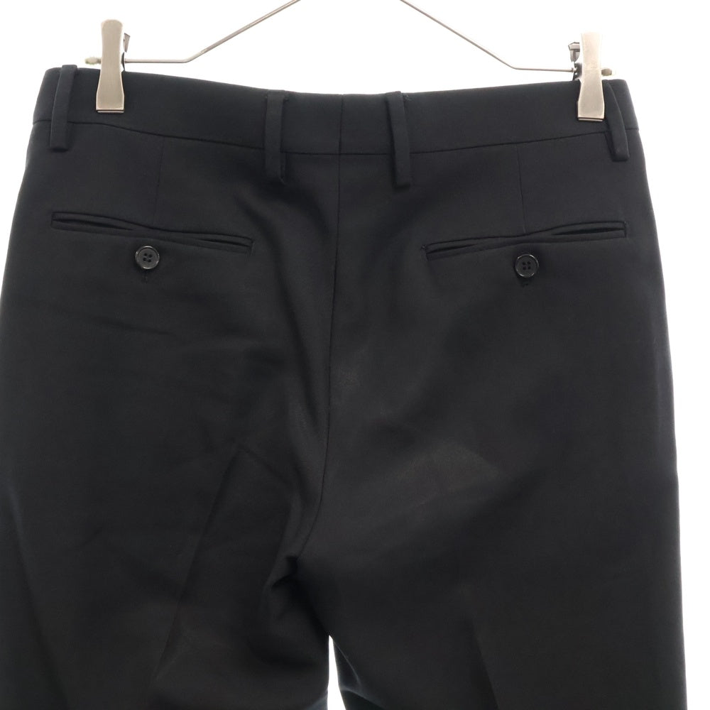 SAINT LAURENT PARIS(サンローランパリ) 15AW エディ期 ノータックスラックスパンツ ウール ブラック 398837 YYL09