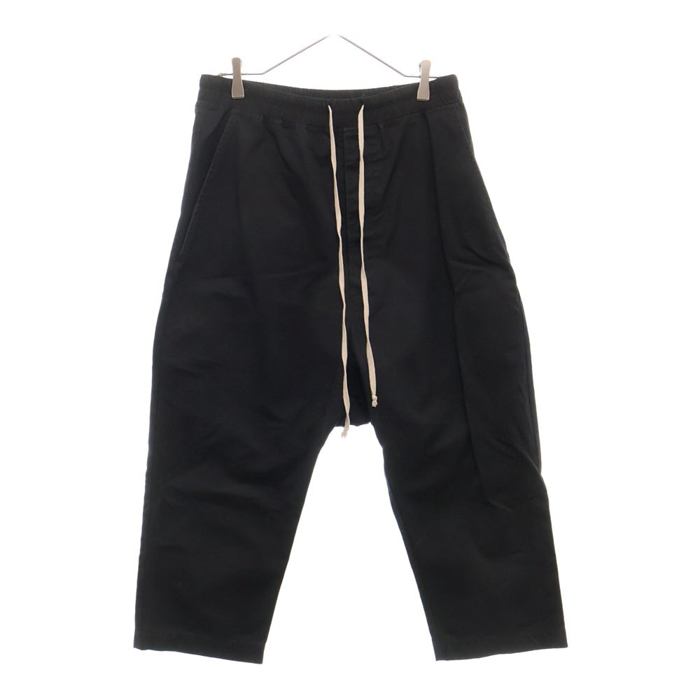 Rick Owens(リックオウエンス) 17AW Drawstring Cropped Trousers クロップドサルエルパンツ ブラック RU17F8381-DT