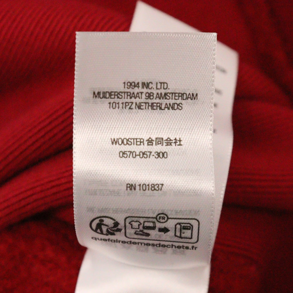 SUPREME(シュプリーム) 25SS Washed Box Logo Crewneck ウォッシュ加工 ボックスロゴ クルーネック トレーナー レッド