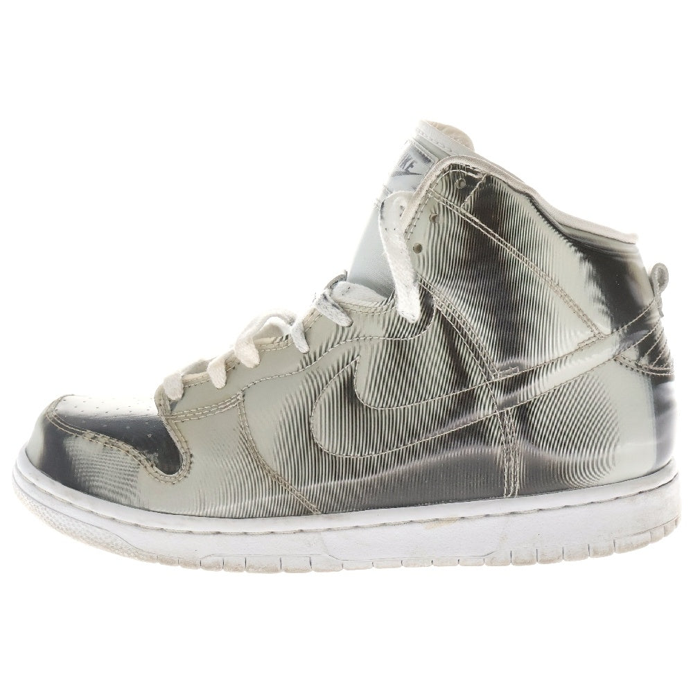 NIKE(ナイキ) ×CLOT DUNK HIGH SILVER FLIX クロット ダンク シルバーフラックス ハイカットスニーカー シルバー US9.5/27.5cm DH4444-900