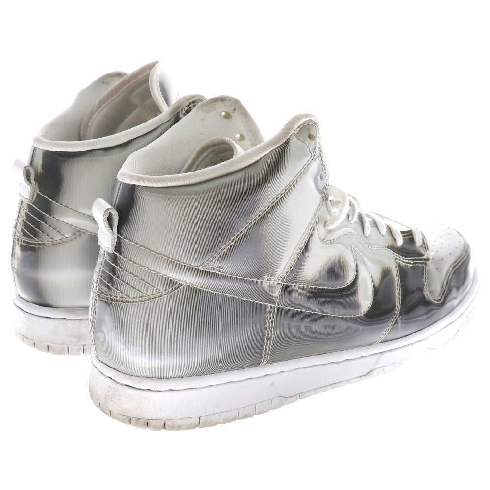 NIKE(ナイキ) ×CLOT DUNK HIGH SILVER FLIX クロット ダンク シルバーフラックス ハイカットスニーカー シルバー US9.5/27.5cm DH4444-900