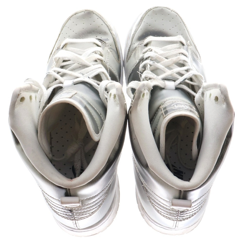 NIKE(ナイキ) ×CLOT DUNK HIGH SILVER FLIX クロット ダンク シルバーフラックス ハイカットスニーカー シルバー US9.5/27.5cm DH4444-900