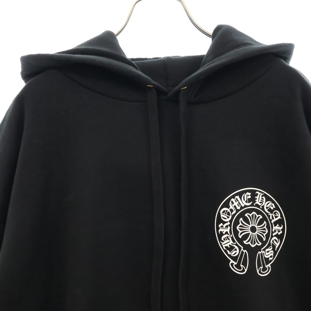 CHROME HEARTS(クロムハーツ) SWTSHRT PLVR LTD HONGKONG 香港限定 ホースシュープリント プルオーバースウェットパーカー フーディー ブラック