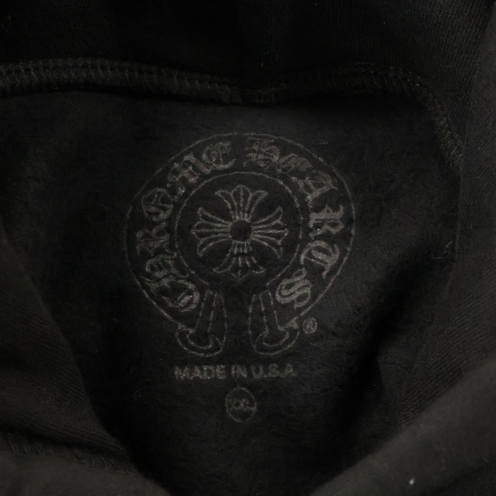 CHROME HEARTS(クロムハーツ) SWTSHRT PLVR LTD HONGKONG 香港限定 ホースシュープリント プルオーバースウェットパーカー フーディー ブラック