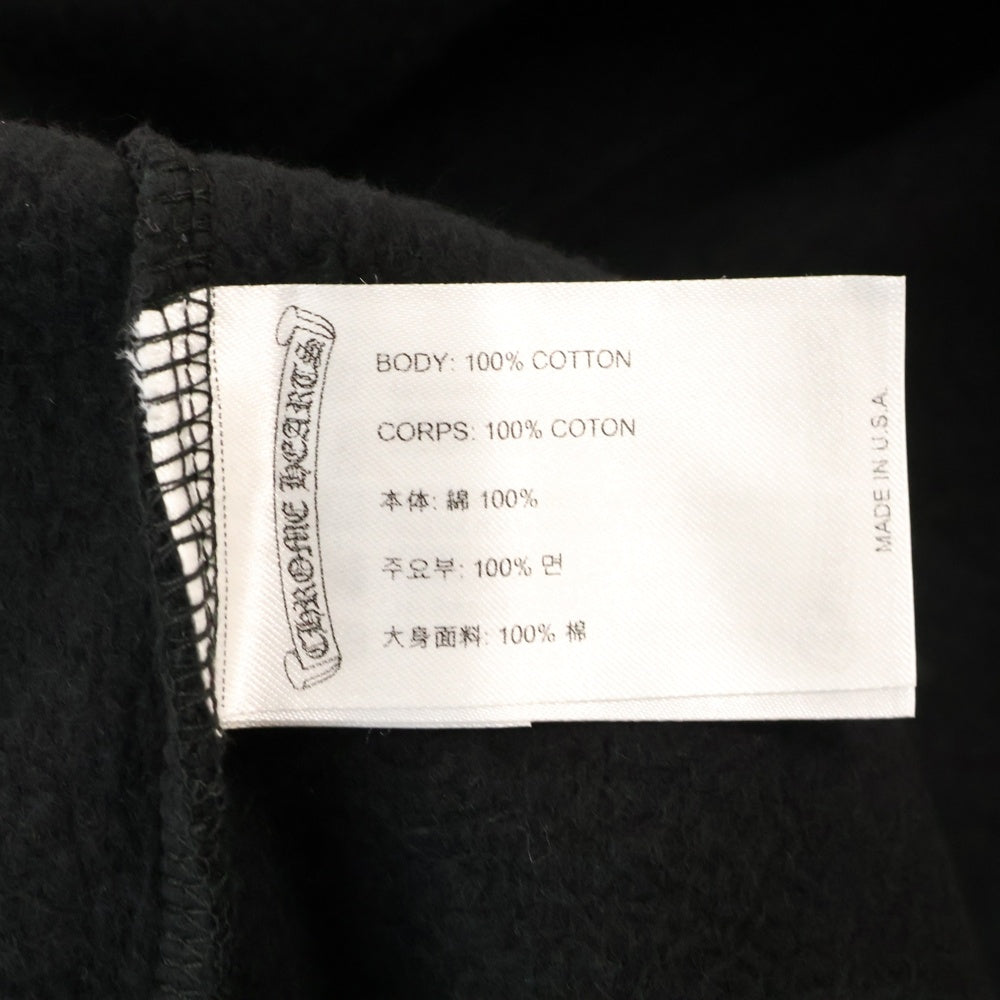 CHROME HEARTS(クロムハーツ) SWTSHRT PLVR LTD HONGKONG 香港限定 ホースシュープリント プルオーバースウェットパーカー フーディー ブラック