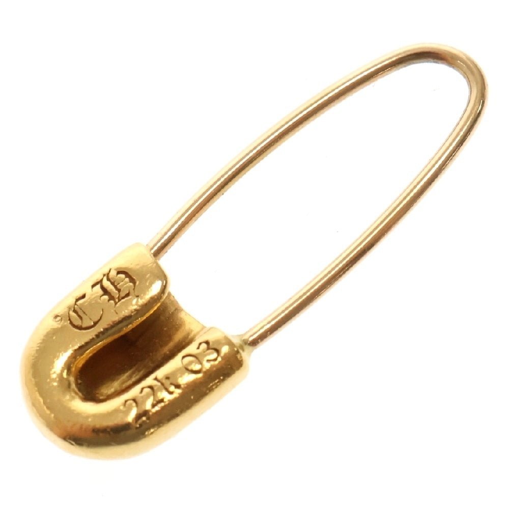 CHROME HEARTS(クロムハーツ) 22K ER SAFETY PIN CH PLS L AFTER 1DIA アフター1ダイヤ セーフティーピン ゴールドピアス