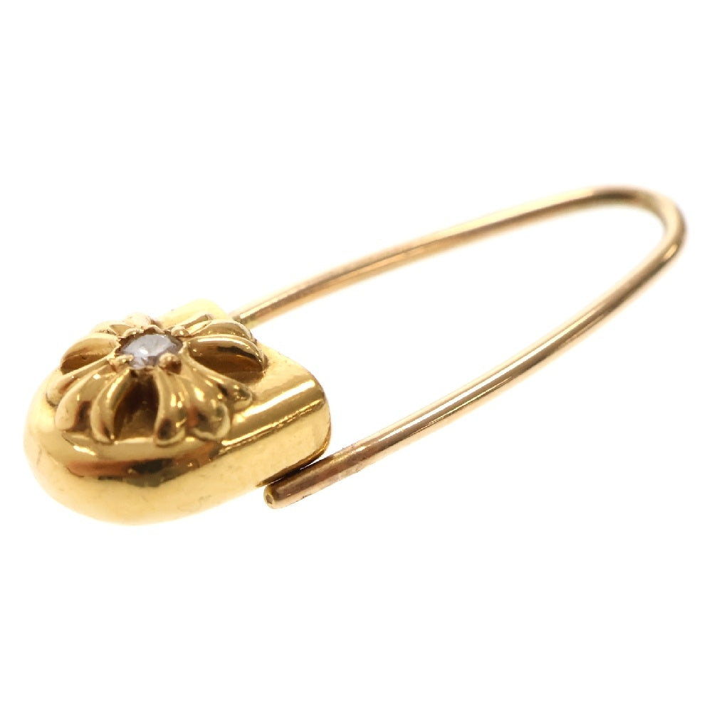 CHROME HEARTS(クロムハーツ) 22K ER SAFETY PIN CH PLS L AFTER 1DIA アフター1ダイヤ セーフティーピン ゴールドピアス