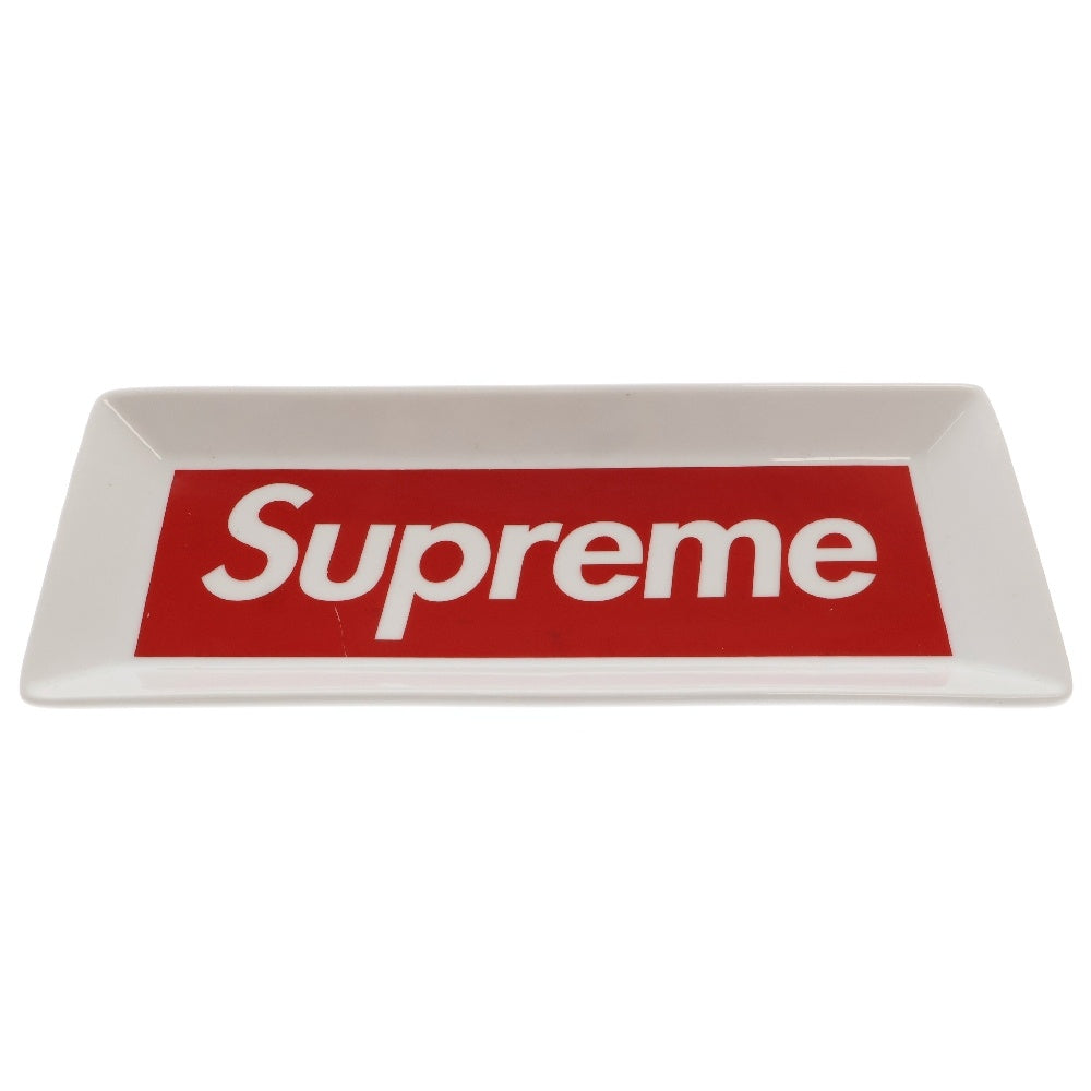 SUPREME(シュプリーム) 14AW Ceramic Tray セラミックトレイ ボックスロゴ プレート ホワイト ■