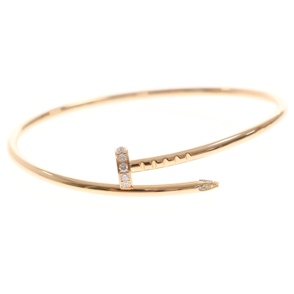 Cartier(カルティエ) ジュストアンクル S? バングル ブレスレット ハーフダイヤ Au750