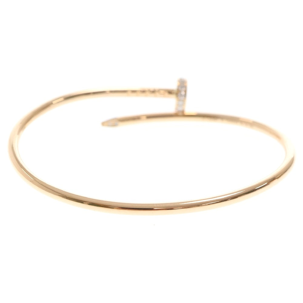 Cartier(カルティエ) ジュストアンクル S? バングル ブレスレット ハーフダイヤ Au750