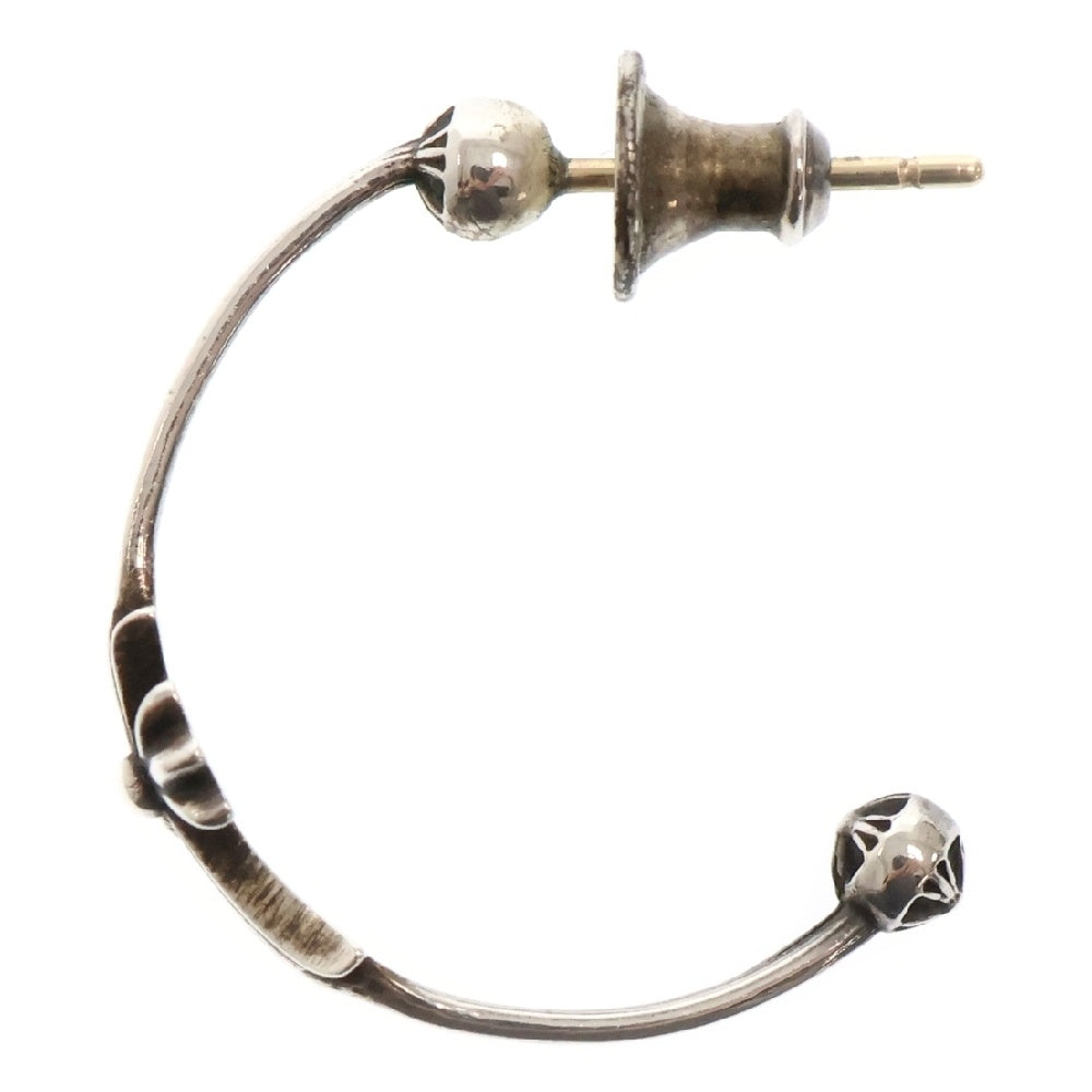 CHROME HEARTS(クロムハーツ) SKINNY BBYFAT CROSS スキニーベイビーファットクロス フープピアス シルバー BCA108