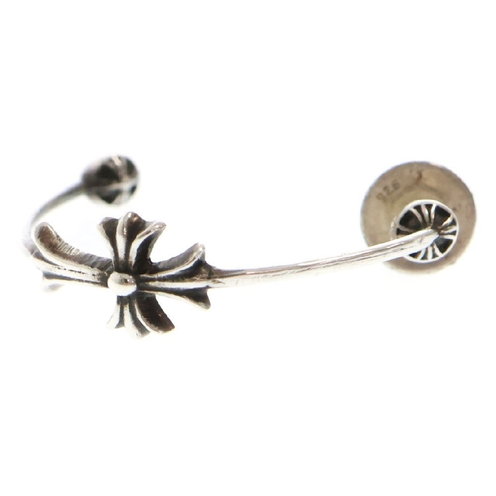 CHROME HEARTS(クロムハーツ) SKINNY BBYFAT CROSS スキニーベイビーファットクロス フープピアス シルバー BCA108