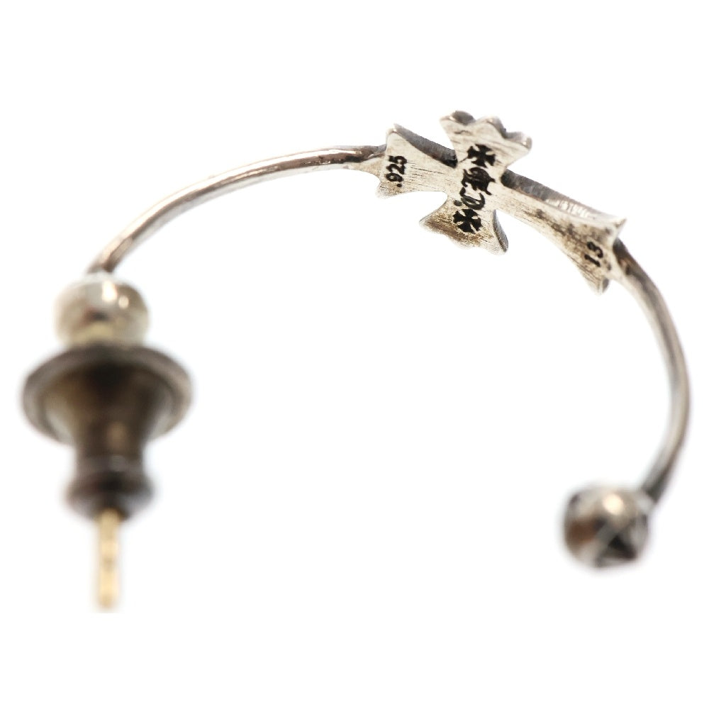 CHROME HEARTS(クロムハーツ) SKINNY BBYFAT CROSS スキニーベイビーファットクロス フープピアス シルバー BCA108