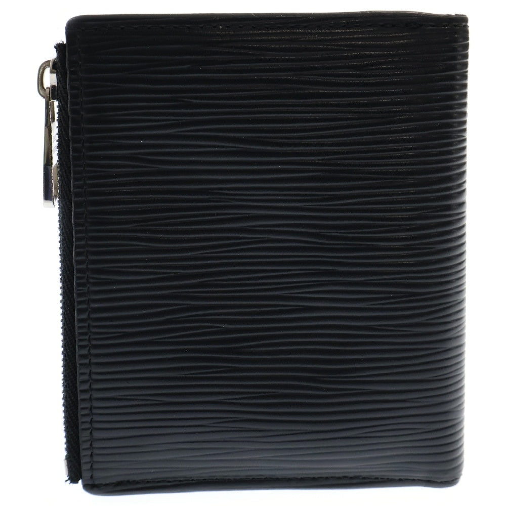 LOUIS VUITTON(ルイヴィトン) エピ ポルトフォイユ レザーウォレット 2つ折り財布 ブラック M64007