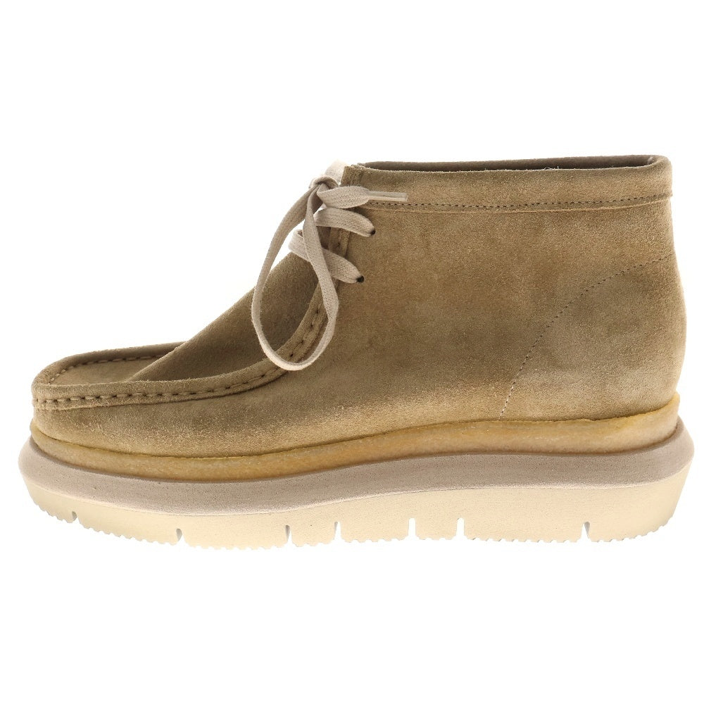 Sacai(サカイ) Clarks Hybrid Wallabee Boot クラークス ハイブリット ワラビー スウェードハイカットブーツ ベージュ 23-03070M