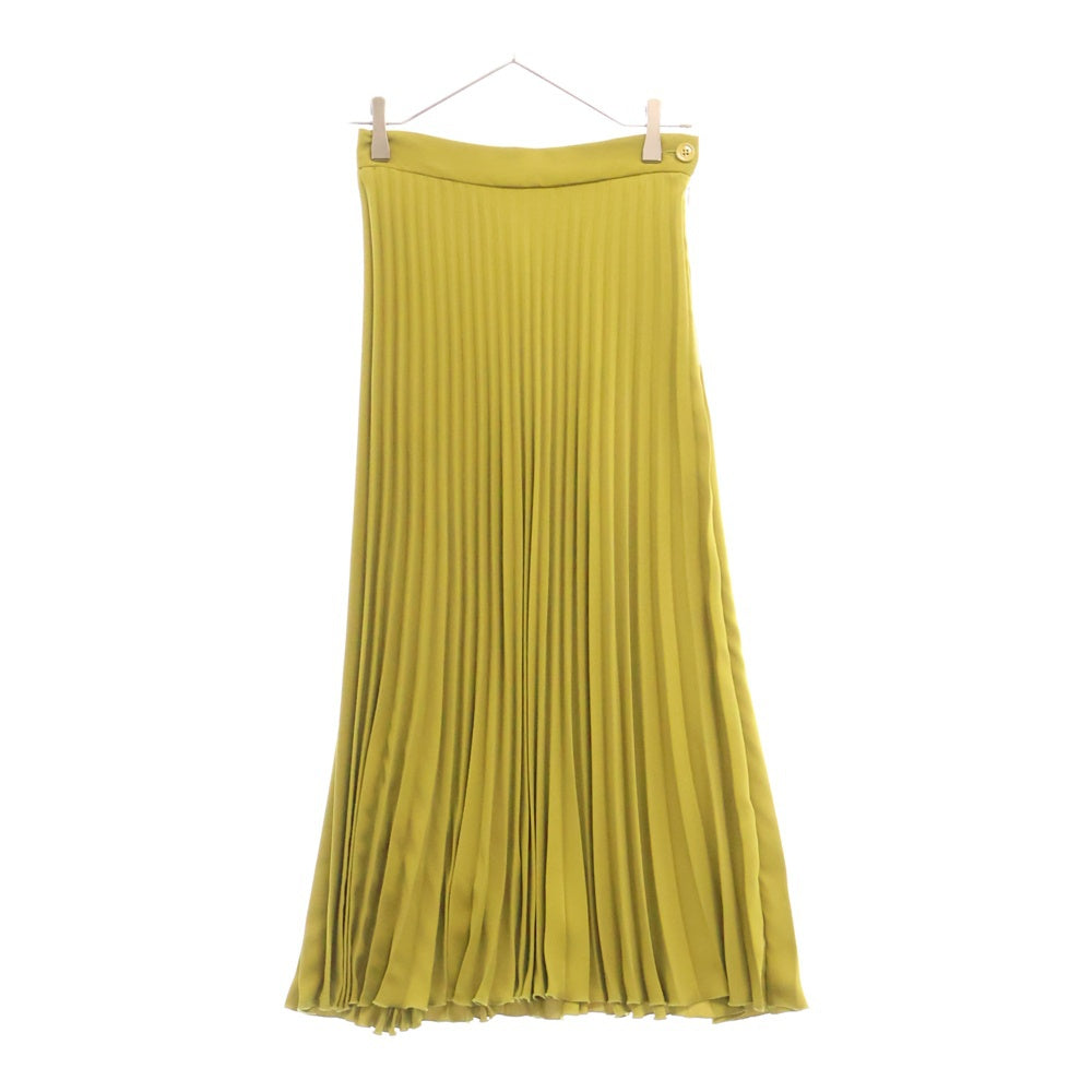 MM6 Maison Margiela(エムエムシックスメゾンマルジェラ) 22AW Fluid Polyester Pleats Skirt プリーツスカート イエロー レディース S52MA0158 S43455
