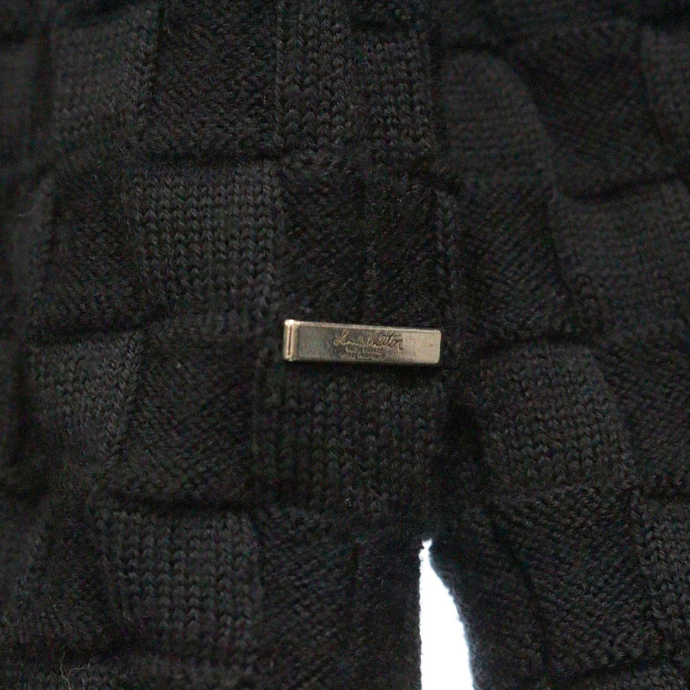 LOUIS VUITTON(ルイヴィトン) 21SS ダミエ クルーネックニット セーター ブラック RM211Q VOR HJN40W