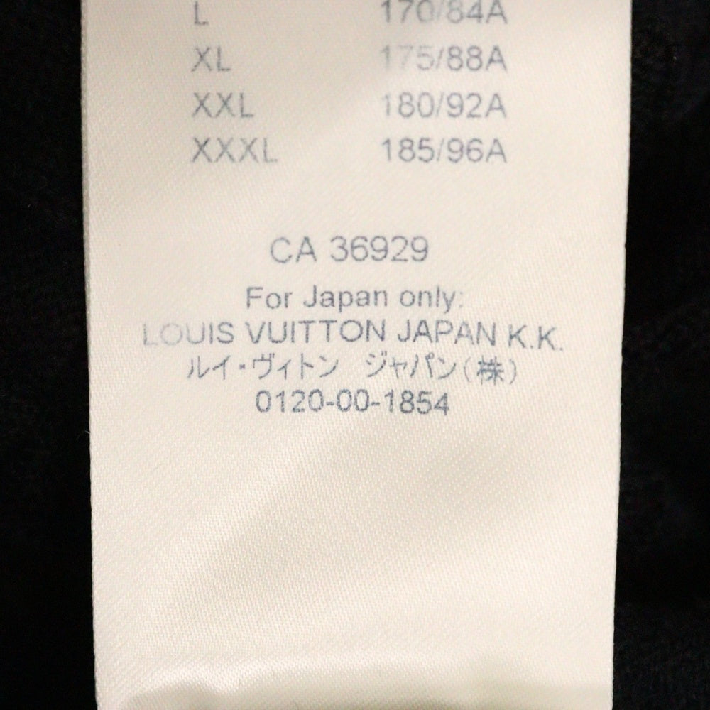 LOUIS VUITTON(ルイヴィトン) 21SS ダミエ クルーネックニット セーター ブラック RM211Q VOR HJN40W