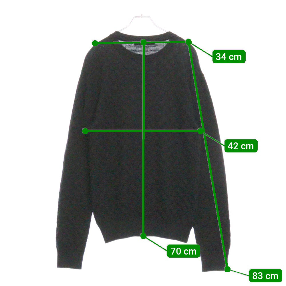 LOUIS VUITTON(ルイヴィトン) 21SS ダミエ クルーネックニット セーター ブラック RM211Q VOR HJN40W