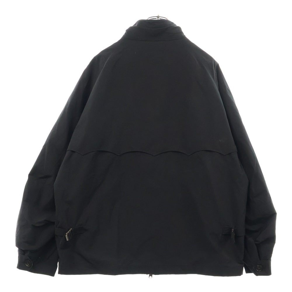 WACKO MARIA(ワコマリア) × BARACUTA G4 HARRINGTON JACKE ×バラクータ ロゴ刺繍 裏地レオパード ジップアップブルゾン ブラック