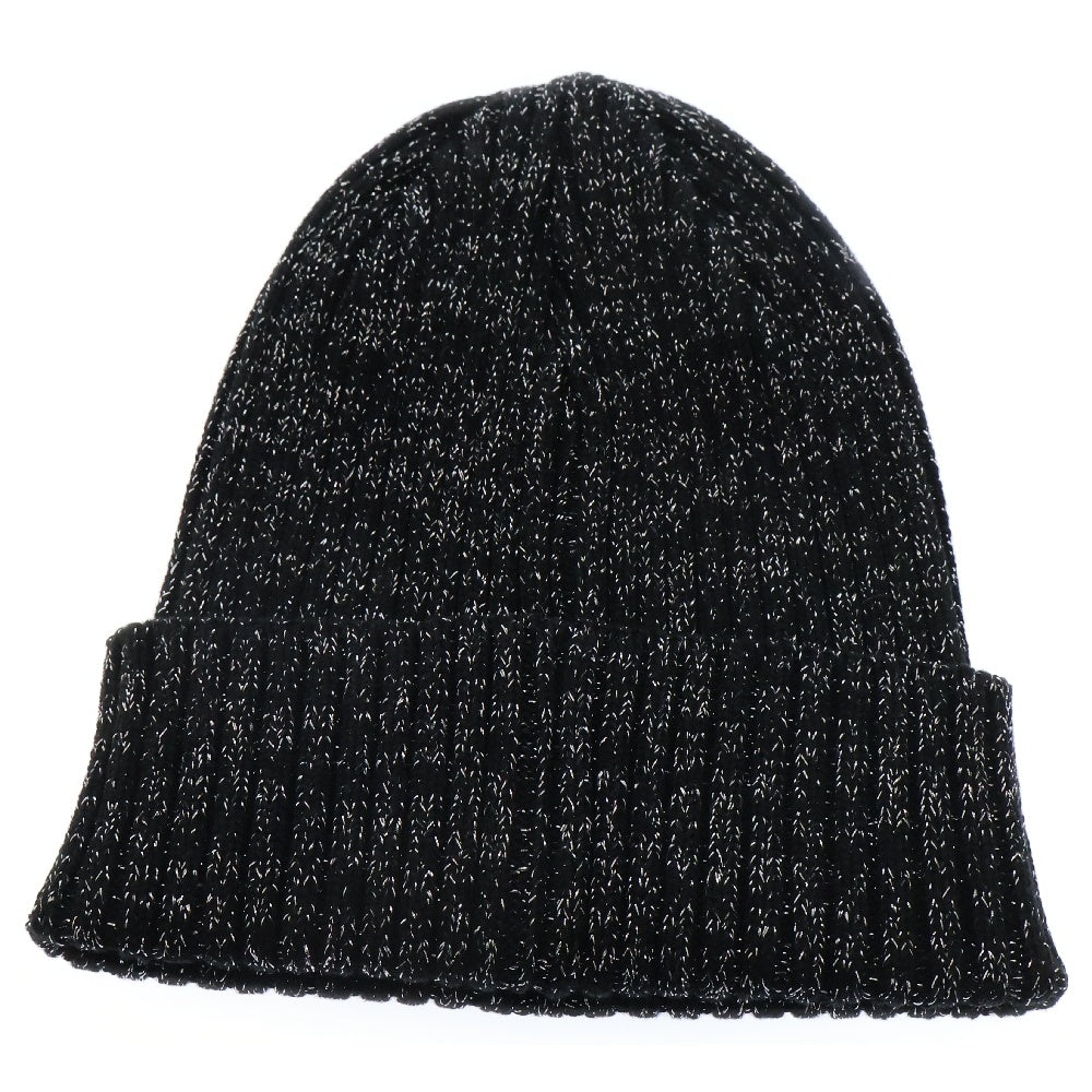 SUPREME(シュプリーム) 25SS Overdyed Beanie Metallic オーバーダイドビーニー ニット帽 ブラック/メタリックシルバー