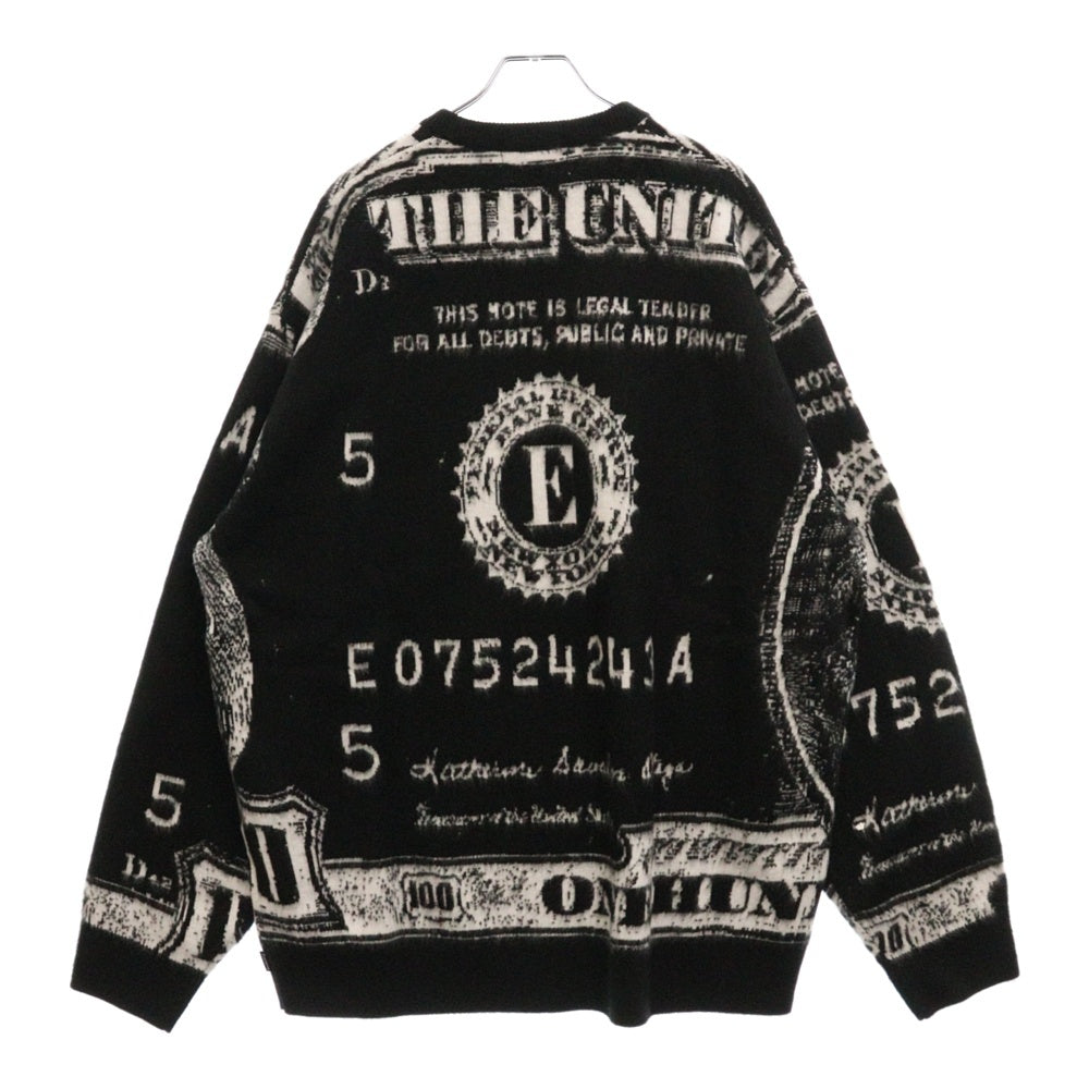 SUPREME(シュプリーム) 25SS Money Sweater マニーセーター クルーネックニットセーター ブラック