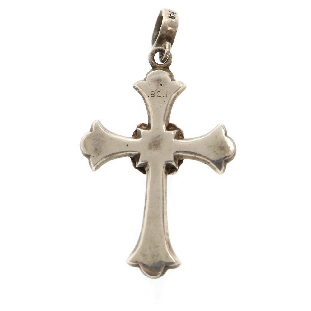 Loree Rodkin(ローリーロドキン) Antique Leaf Cross アンティーク リーフクロス ペンダントトップ ネックレストップ シルバー