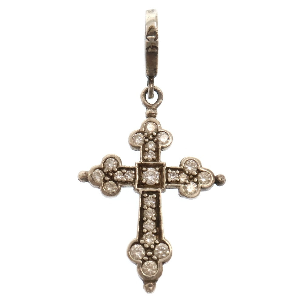 Loree Rodkin(ローリーロドキン) Medium Gothic Cross Pendant ジルコニア ミディアムゴシッククロス ペンダントトップ ネックレストップ シルバー